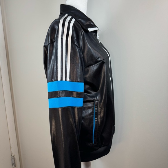 RARE Vintage Adidas Chile 62 Men’s Faux Leather Glanz Track Jacket (2008) - Picture 5 of 12